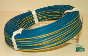 Draad Blauw Blauw Geel 25 meter