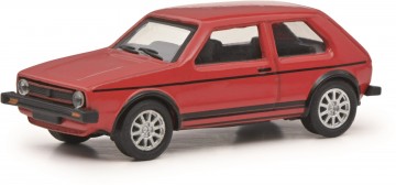 Schuco 452665907 h0 vw golf i gti rood mhi